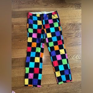 38x34l. Multi-color golf pants. Loudmouth.